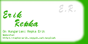 erik repka business card